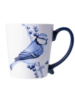 Heinen Delfts Blauw Pimpelmees Mok