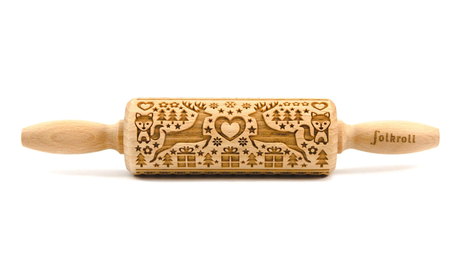 Folkroll Magic Christmas Junior Deegroller 23 Cm Beukenhout 3 Folkroll Magic Christmas Junior Deegroller 23 Cm Beukenhout