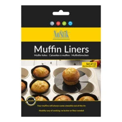 NoStik Herbruikbaar Bakpapier Muffinvorm PFAS-vrij 12 Stuks