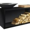 OFYR Island Black 85-100 Vuurkorf - Barbecue Met Meubel En Plank Van Teakhout -Rhythm & Rizz oib 85 100