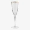 Oldenhof Champagneglas Met Gouden Rand 260 Ml Glas