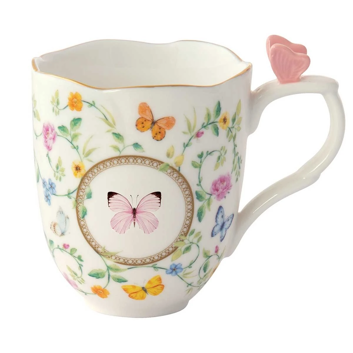 Oldenhof Dancing Butterflies Mok 350 Ml Porselein 3 Oldenhof Dancing Butterflies Mok 350 Ml Porselein