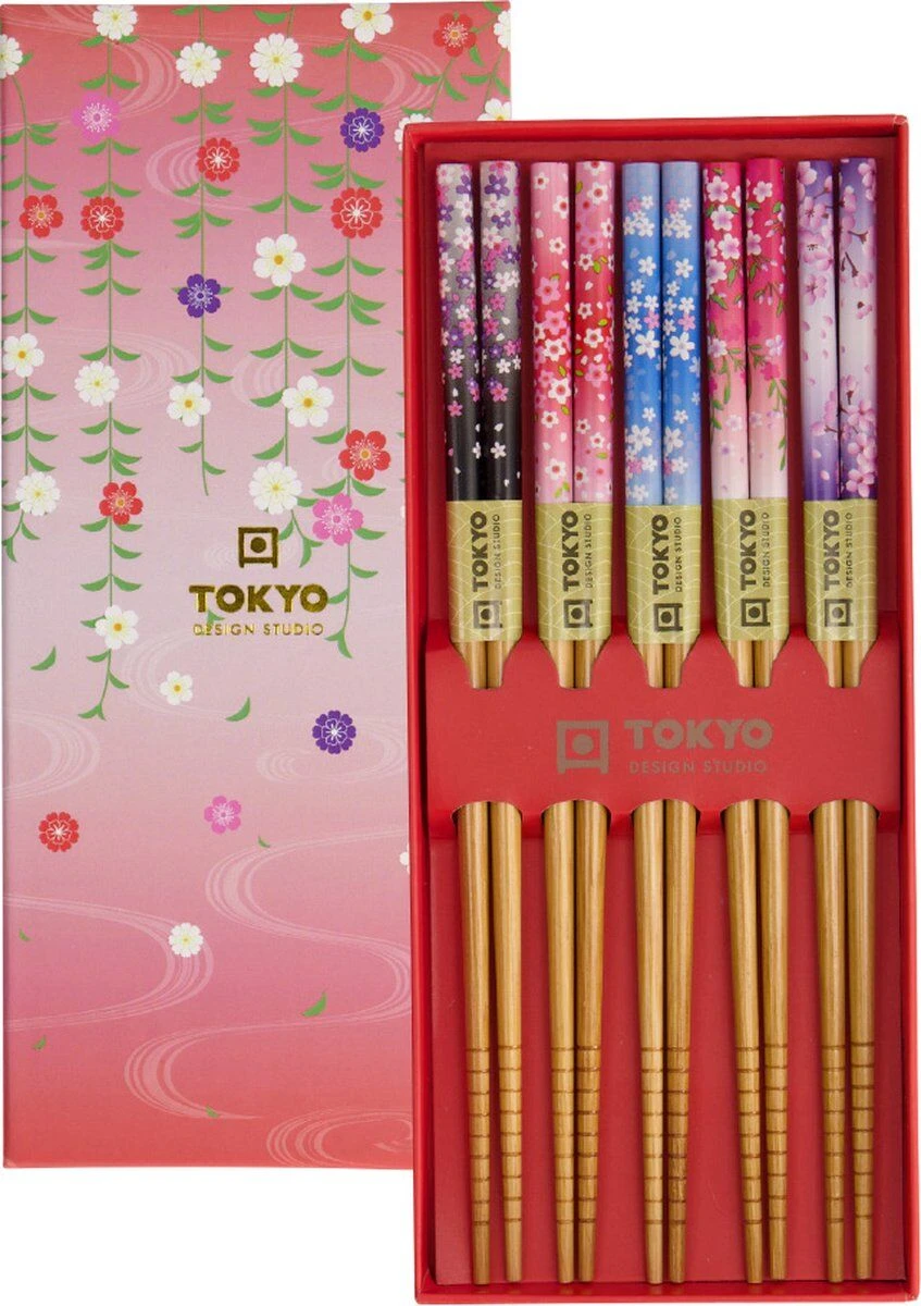 Oldenhof Eetstokjes Flowers Soft 22,5 Cm 5 Stuks 3 Oldenhof Eetstokjes Flowers Soft 22,5 Cm 5 Stuks