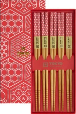 Oldenhof Eetstokjes Red Multi 22,5 Cm 5 Stuks