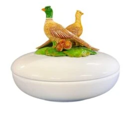 Oldenhof Fazant Kom Met Deksel Groot Aardewerk