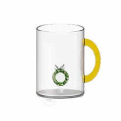 Oldenhof Glazen Mok Met Kerstkrans 420 Ml