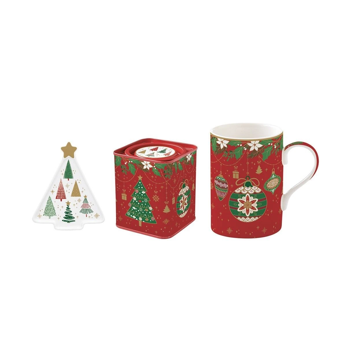 Oldenhof Jingle Bells Theeset 3-delig 3 Oldenhof Jingle Bells Theeset 3-delig