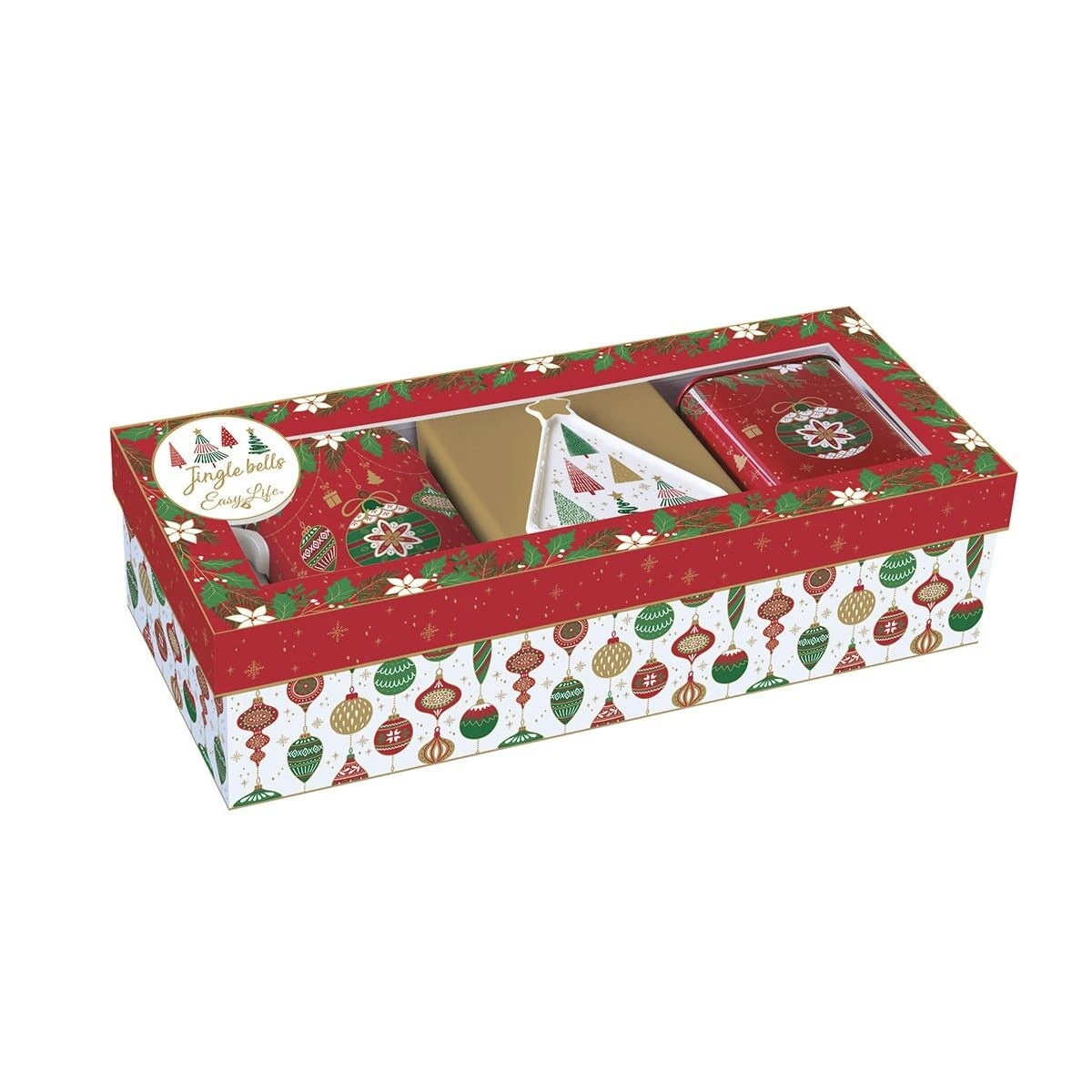 Oldenhof Jingle Bells Theeset 3-delig 4 Oldenhof Jingle Bells Theeset 3-delig - Afbeelding 2