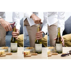 Peleg Bottle Tie Kurkentrekker Wijnglazenpatroon 11,5 Cm Rvs Rood -Rhythm & Rizz peleg bottle tie kurkentrekker strepenpatroon 11 5 cm rvs rood87 1