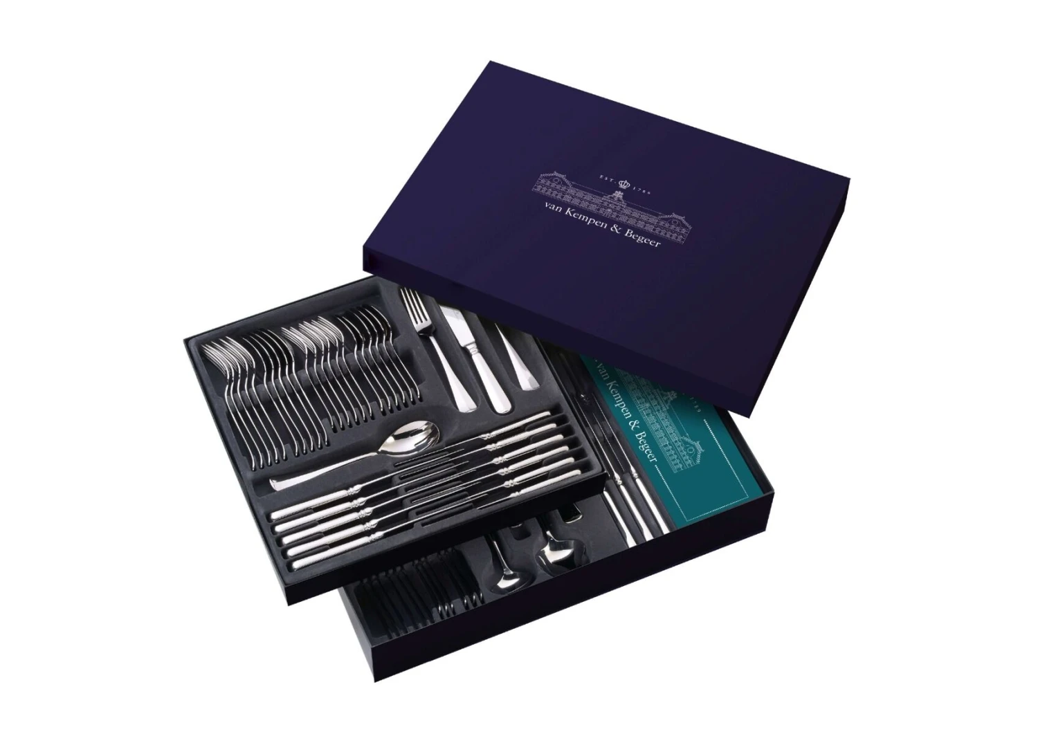 Keltum Perlé Bestekcassette 6-persoons Rvs 40-delig 3 Keltum Perlé Bestekcassette 6-persoons Rvs 40-delig