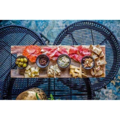 Bowls And Dishes Rose Wood Rechte Serveerplank Met Metalen Handvat 69 Cm -Rhythm & Rizz rs1069 3