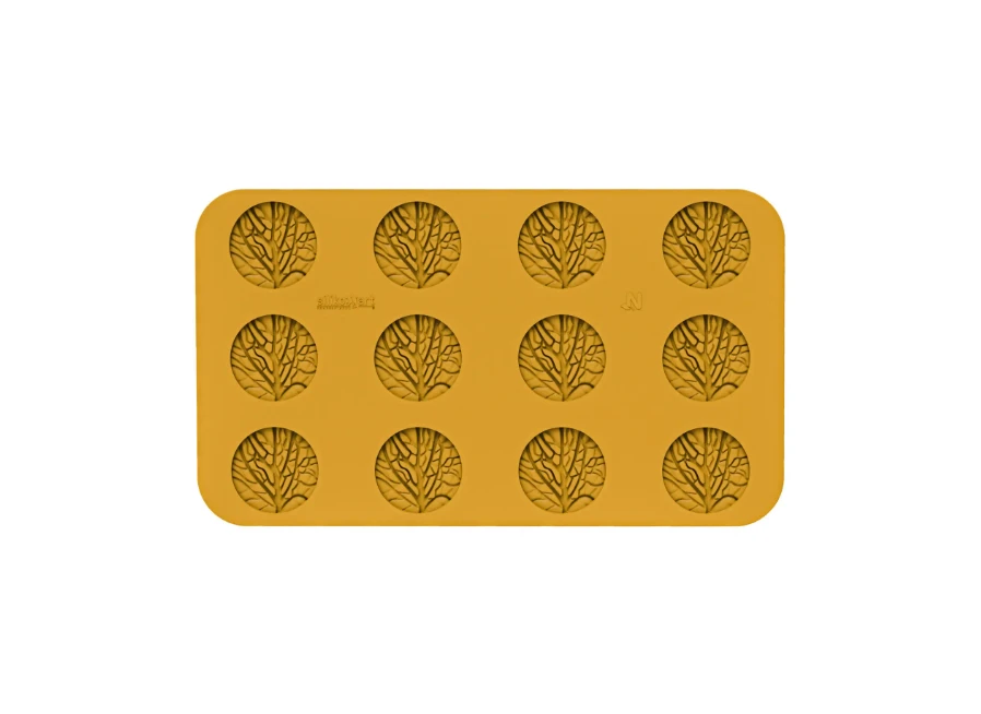 Silikomart Verza 12 Decoratie Cirkel Blad Silicone Geel 3 Silikomart Verza 12 Decoratie Cirkel Blad Silicone Geel