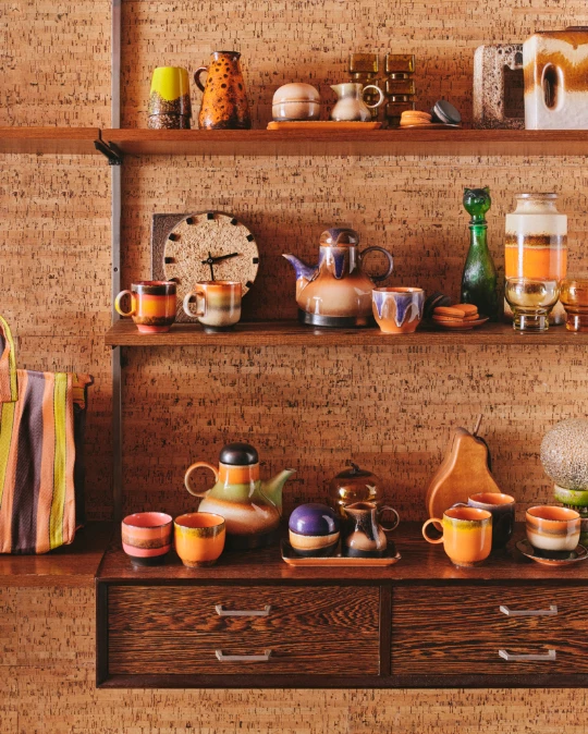 HK Living 70's ACE7295 Afternoon Koffiepot 990 Ml Aardewerk 4 HK Living 70's ACE7295 Afternoon Koffiepot 990 Ml Aardewerk - Afbeelding 2