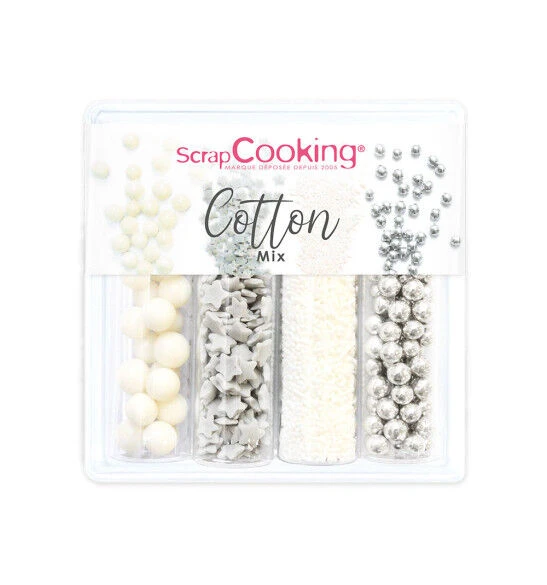 Scrapcooking Suikerdecoratie Set 62 Gram Zilver Wit 3 Scrapcooking Suikerdecoratie Set 62 Gram Zilver Wit