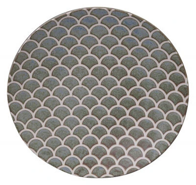 Tokyo Design Vert Sauge Mermaid Bord ø 25,3 Cm Keramiek Saliegroen