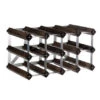 Traditional Wine Rack Co. Wijnrek Voor 12 Flessen 42 X 22,8 Cm Verbrande Eik Bruin