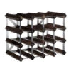 Traditional Wine Rack Co. Wijnrek Voor 16 Flessen 42 X 32,4 Cm Verbrande Eik Bruin